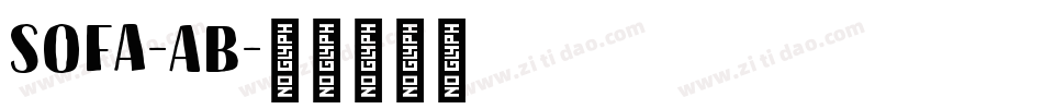 Sofa-AB字体转换