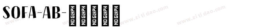 Sofa-AB字体转换