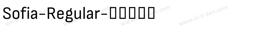 Sofia-Regular字体转换