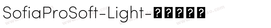 SofiaProSoft-Light字体转换