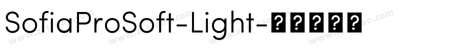 SofiaProSoft-Light字体转换