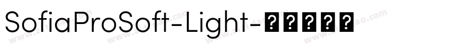SofiaProSoft-Light字体转换