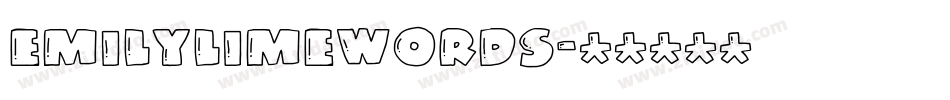 EmilyLimeWords字体转换