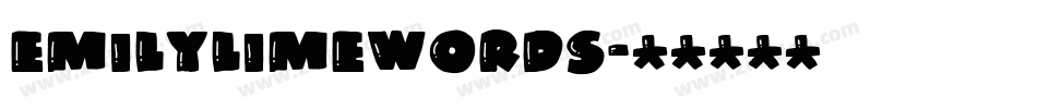 EmilyLimeWords字体转换