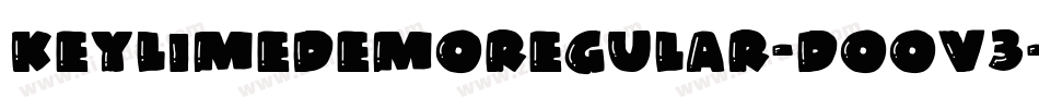 KeyLimeDemoRegular-DOOV3字体转换