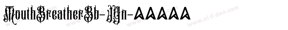 MouthBreatherBb-JYn字体转换