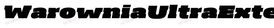 WarowniaUltraExtendedOblique-YLM4字体转换