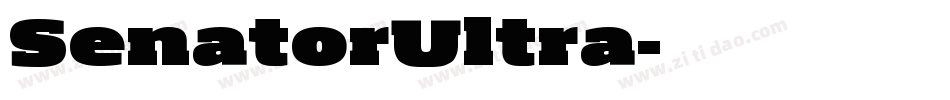 SenatorUltra字体转换