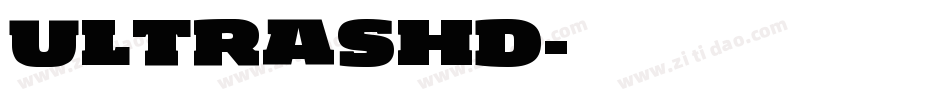 ULTRASHD字体转换