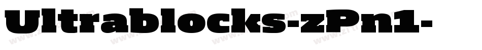 Ultrablocks-zPn1字体转换