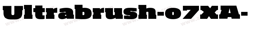 Ultrabrush-o7XA字体转换