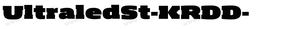 UltraledSt-KRDD字体转换 UltraledSt-KRDD字体转换