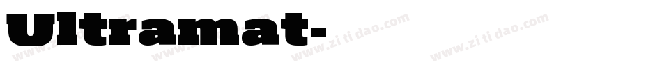 Ultramat字体转换