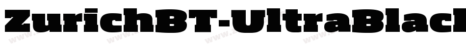ZurichBT-UltraBlackExtended字体转换