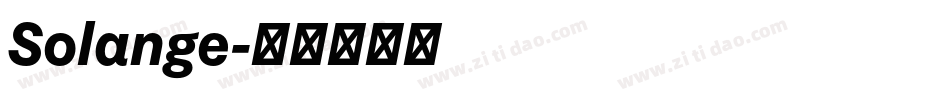 Solange字体转换