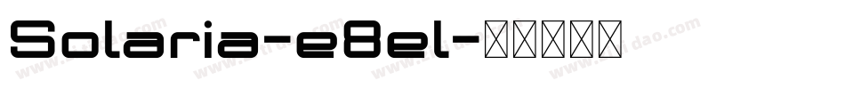 Solaria-e8el字体转换