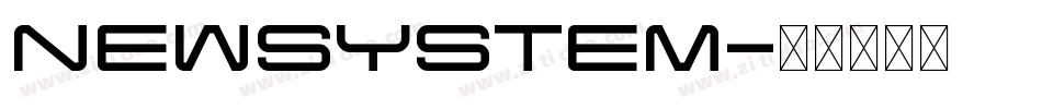 NewSystem字体转换