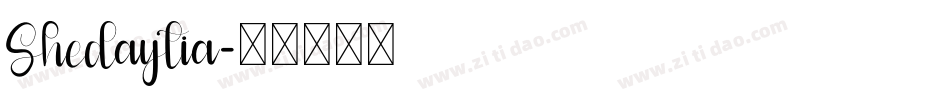 Shedaytia字体转换