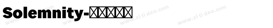 Solemnity字体转换