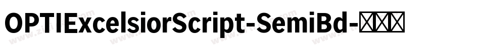 OPTIExcelsiorScript-SemiBd字体转换