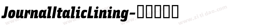 JournalItalicLining字体转换
