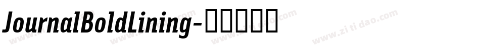 JournalBoldLining字体转换