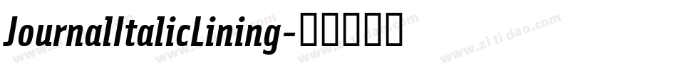 JournalItalicLining字体转换