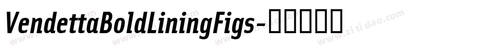 VendettaBoldLiningFigs字体转换