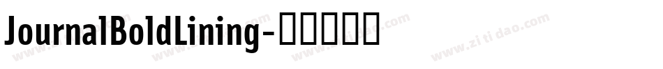 JournalBoldLining字体转换