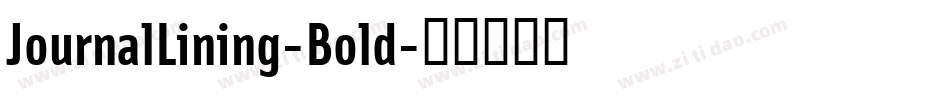 JournalLining-Bold字体转换