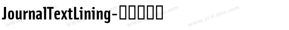 JournalTextLining字体转换