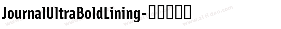 JournalUltraBoldLining字体转换