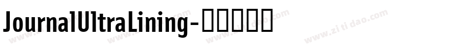 JournalUltraLining字体转换