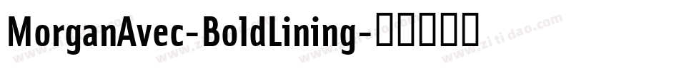 MorganAvec-BoldLining字体转换