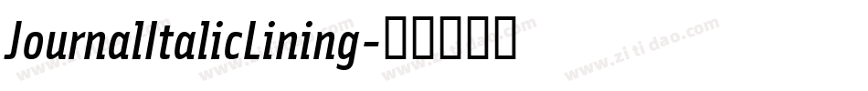 JournalItalicLining字体转换