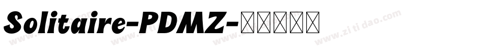 Solitaire-PDMZ字体转换