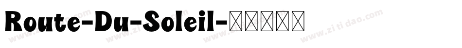 Route-Du-Soleil字体转换