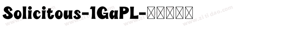Solicitous-1GaPL字体转换