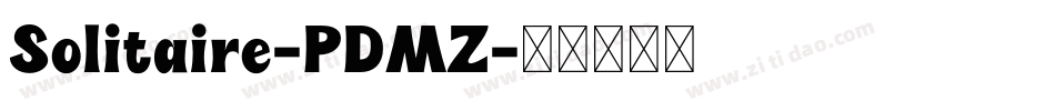 Solitaire-PDMZ字体转换