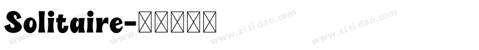 Solitaire字体转换