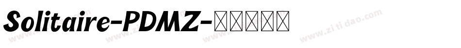 Solitaire-PDMZ字体转换