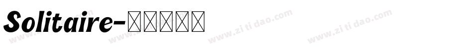 Solitaire字体转换