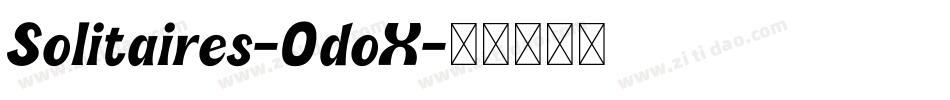 Solitaires-0doX字体转换
