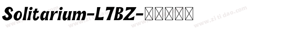 Solitarium-L7BZ字体转换