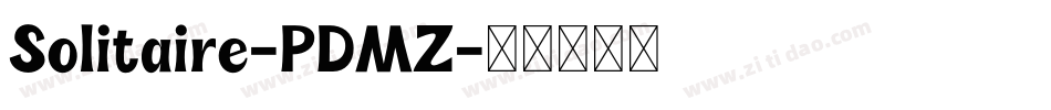 Solitaire-PDMZ字体转换