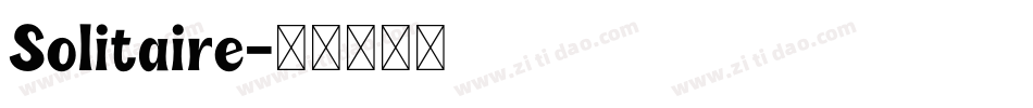 Solitaire字体转换