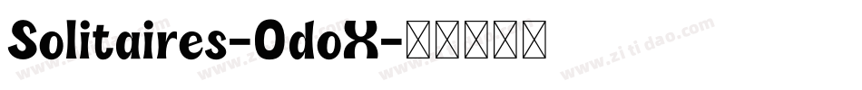 Solitaires-0doX字体转换