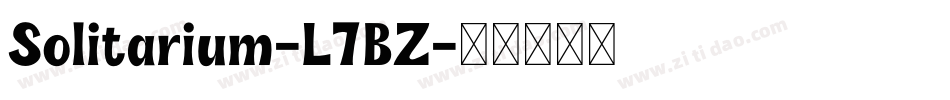 Solitarium-L7BZ字体转换