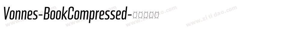 Vonnes-BookCompressed字体转换