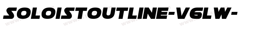 SoloistOutline-V6lw字体转换